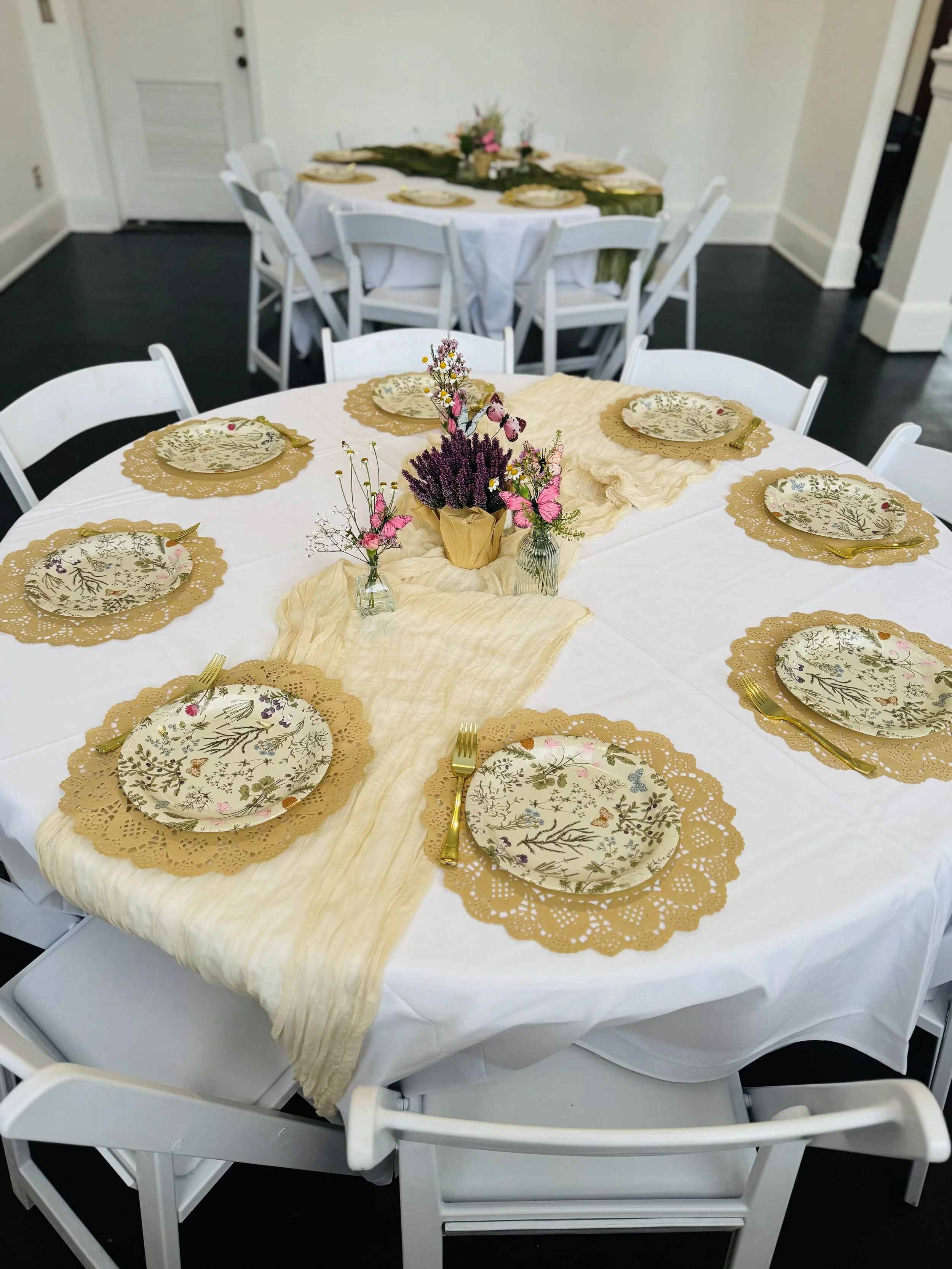 Celebration dinner with friends and family at the Depot event space